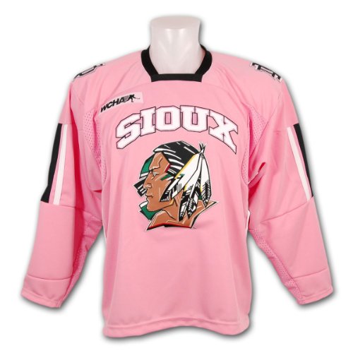 NCAA University of North Dakota Pink Replica College Hockey Jersey Size XL