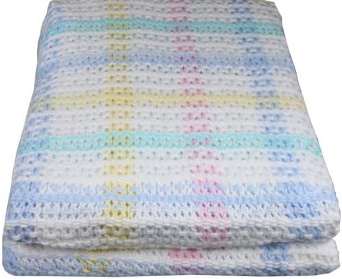 Prestige Home Textiles 17619-947 100-Percent Cotton Crib Size Blanket