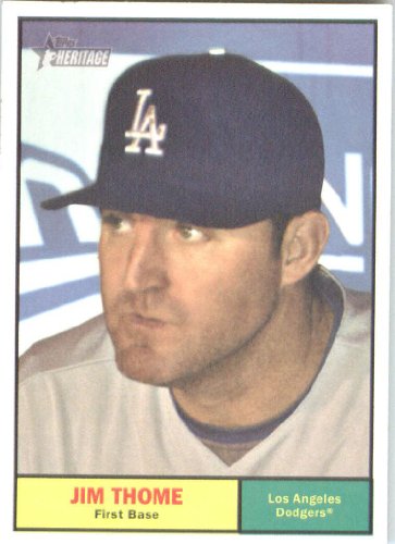 2010 Topps Heritage #418 Jim Thome - Los Angeles Dodgers (Baseball Cards)