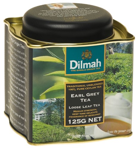 Dilmah Earl Grey Tea, Traditional Unblended 100% Pure Ceylon Loose Leaf Tea, 4.4-Ounce... by Dilmah