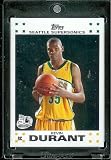 2007 08 Topps Kevin Durant Seattle Sonics Rookie NBA Basketball Card #2