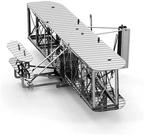 Creative 3D Metal Model 3D Puzzles Creative DIY Wright Flyer Jigsaws Adult/Children Gifts Toys Human First Aircraft