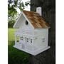 Bird house backyard garden white Chalet quality construction