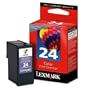 Lexmark #24 Color Return Program Print factory (OEM) Cartridge 18C1524