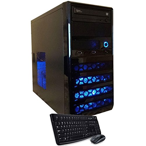 Custom Fast AMD 4.2GHz Quad-Core 8GB 1TB WiFi GeForce GT610 1GB Windows 7 Gaming Desktop PC Computer
