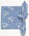 Durable Hand Woven Jacquard 100% Cotton Blue Reindeer Napkins 22x22 Inches Set of 12