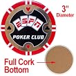 ESPN Poker Club Ceramic Coasters with Cork Bottoms