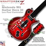 Colorburst Red Skin by WraptorSkinz TM fits Nintendo Wii Guitar Hero III (3 ....
