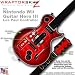 Colorburst Red Skin by WraptorSkinz TM fits Nintendo Wii Guitar Hero III (3) Les Paul Controller (GUITAR NOT INCLUDED)