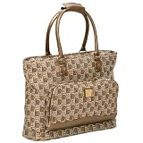Liz Claiborne Signature Square Metallic 20 Shopper Tote