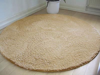 Hochflor Shaggy Teppich Palace Natur Rund in 7 Größen