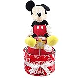 おむつケーキ ディズニー ディズニー ミッキー ミニー 2段 出産祝い ベビーギフト タオル disney17_18