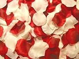 1000 Rosenblätter Mix Rot-Bordeaux Creme