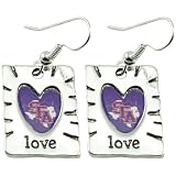 NCAA Stephen F. Austin Lumberjacks Team Color Love Earrings