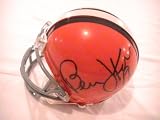 BERNIE KOSAR SIGNED AUTOGRAPHED MINI HELMET CLEVELAND BROWNS COA + HOLOGRAM