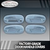 1997-2003 Ford Expedition w  keypad Chrome Door Handle Covers (w o pass Keyhole) 