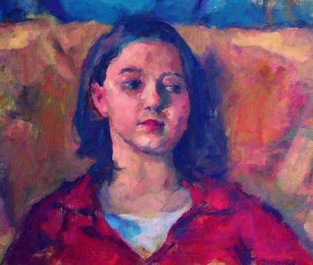 Custom Order #AJ-DV1, Oil on Canvas, Custom Painting of The Person You Love, For 1 Person of Customer's Choice, Style: Expressionism, with Signature Text 