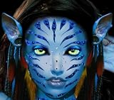 Xotic Blue Costume Rhinestone Sticker Set for the Face - Vatara
