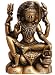 Siva Hindu God Statue Brass Decor (mst080)