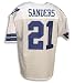 Autographed Deion Sanders Cowboys Throwback White Jersey