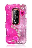 HTC EVO 3D Full Diamond Graphic Case - Pearls on Pink (Free HandHelditems S ....