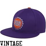 Phoenix Suns Purple Mitchell & Ness Hardwood Classics Basic Logo Fitted Hat