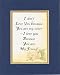 I Don't Love You Because You Are My Sister - I Love You Because You are My Friend . . . 8 x 10 Inches Sayings set in Double Beveled Matting