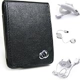 (4 in 1 Ipod nano with video Kit) Apple Ipod Nano with Video Carrying Case Fits Apple 8 Gb Ipod Nano with Video, Apple 4 Gb Ipod Nano with Video and Other Ipod Nano Video + Car Charger + Travel Charger for ipod nano video + Retractable USB 2.0 Data Sync Cable for Apple ipod nano with video (Melrose Black)