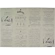 Calligraphy Treatise & Exercises French Lessons Decoupage or Gift Wrap Paper 20 x 28"