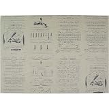 Calligraphy Treatise & Exercises French Lessons Decoupage or Gift Wrap Paper 20 x 28"
