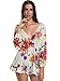 Choies Women's Floral Print Long Sleeves Romper Playsuit L Multi