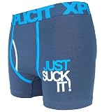 Xplicit Funny 'Just Suck It' Novelty Boxer Shorts