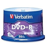 Verbatim 95037 4.7 GB up to16x Branded Recordable Disc DVD+R (50-Disc Spindle)
