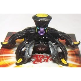 Bakugan B2 New Vestroia Bakuneon LOOSE Single Figure Darkon [Black] Freezer [Battle Damaged] 760 G