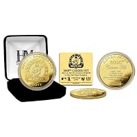 Derek Jeter 3000th Hit Commemorative 24KT Gold Plated Coin