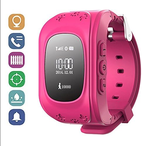 Aobbi™Smart Watch,GPS Watch,Tracker Kids Smartwatch Wrist Sim Watch Phone Anti-lost SOS Gprs Children Bracelet Parent Control By Apple Iphone IOS Android Smartphone (Red)