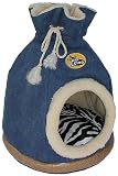Cleo Pet Cat Duffle Bed (Denim) - our Signature cat bed design!