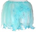 Aqua Blue Pixie Ribbon Ballet~ Dance~ Skating~Dress-up~Princess Skirt & Matching Hair Scrunchie Girls OSFM