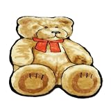 Teddy Bear | Playmat & Kid's Rug | Faux Fur | 5 foot X 7 foot