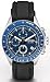 Fossil #CH2691 Men's Blue Dial Silicone Strap Chronograph Watch