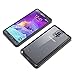Maxboost Clear Cushion GAWAY-22 Shock-Absorbing Bumper and Ultra Clear Back Panel Protective Case for Samsung Galaxy Note 4 - Retail Packaging - Ultra Clear / Jet Black