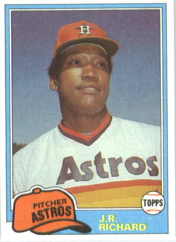 1981 Topps # 350 J.R. Richard Houston Astros Baseball Card