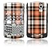 Copper Plaid Design Protective Skin Decal Faceplate for Blackberry Curve 8300/ 8310/ 8320 Cell Phones