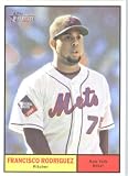 2010 Topps Heritage Baseball Card # 336 Francisco Rodriguez - New York Mets - Mint Condition - MLB Trading Card Shipped In Protective ScrewDown Display Case!