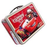 Cars Disney Movie Lightning McQueen and Mater Tin Lunch Box by American Clocks