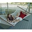 Island Bay Hammocks Island Bay XL Rope Hammock with Metal Stand Cotton Bronze Stand, Bronze Stand