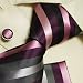 Pink stripes men in ties grey christmas gifts for him handmade silk tie cufflinks hanky set H5121