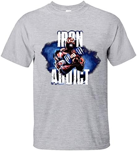 XNANA Men's Ct Fletcher Iron Addict Vol Round Collar Short Sleeves T-Shirt grey XL