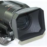 Buy Professional 43mm Digital Video Hard Lens Hood With Cap For Panasonic TM300 TM20... by A&R
