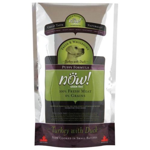Dry Dog Food With Seafood Recipe:Now! Dry Dog Food for Puppies, Grain Free Turkey and Duck Formula, 6 Pound Bag